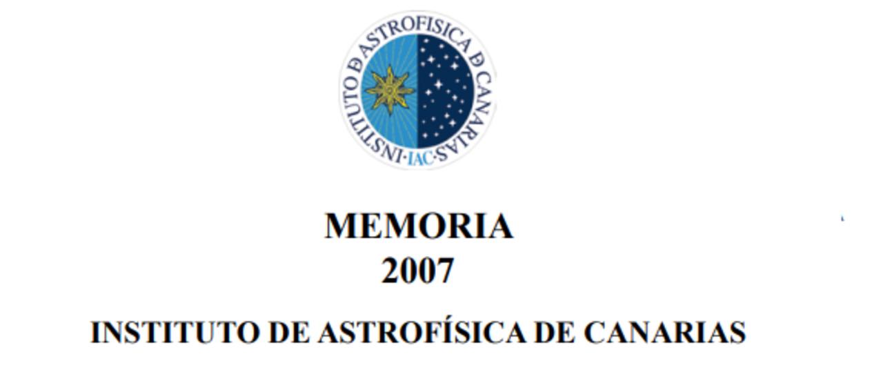 Memoria IAC 2007