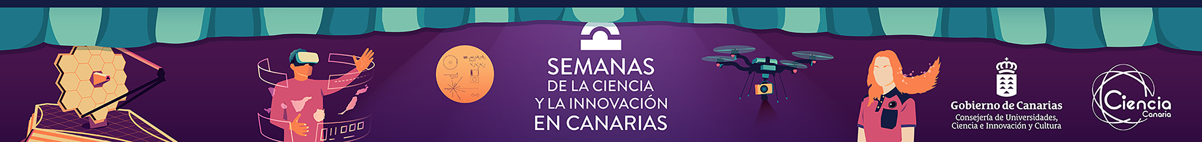 Banda de logos Semanas de la Ciencia y la Innovación