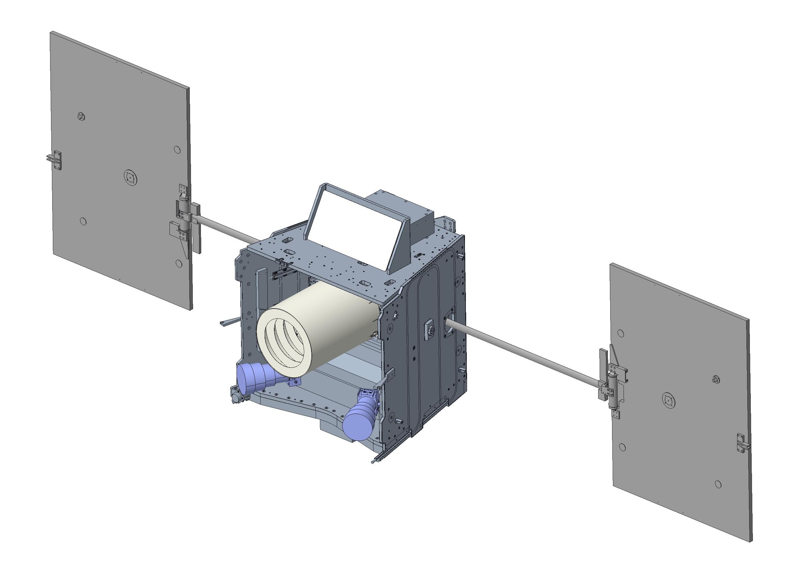 Imagen 3D del diseño de IACSAT-1