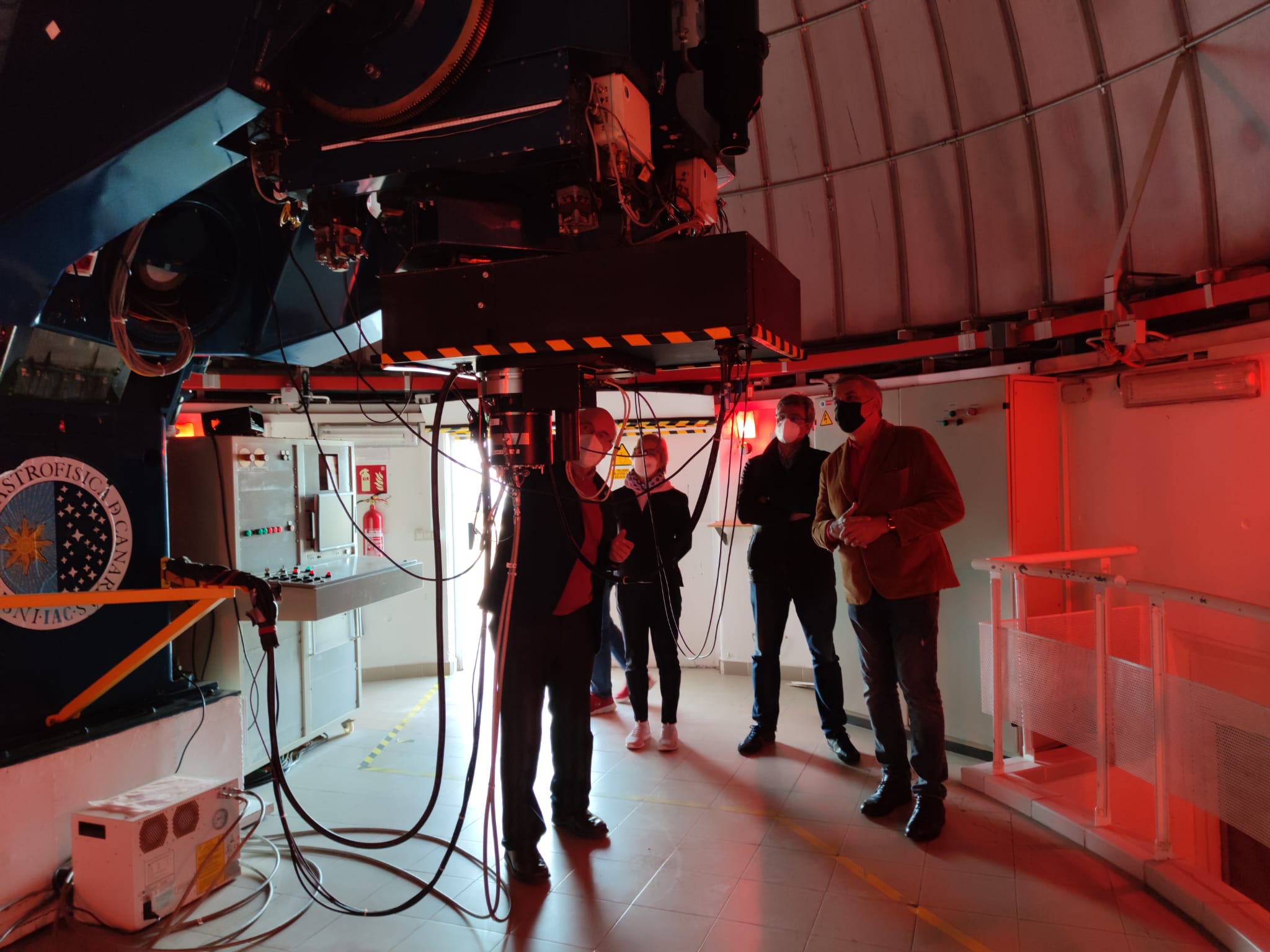 Visita de los representantes de la ULPGC al Observatorio del Teide. Crédito: IAC.