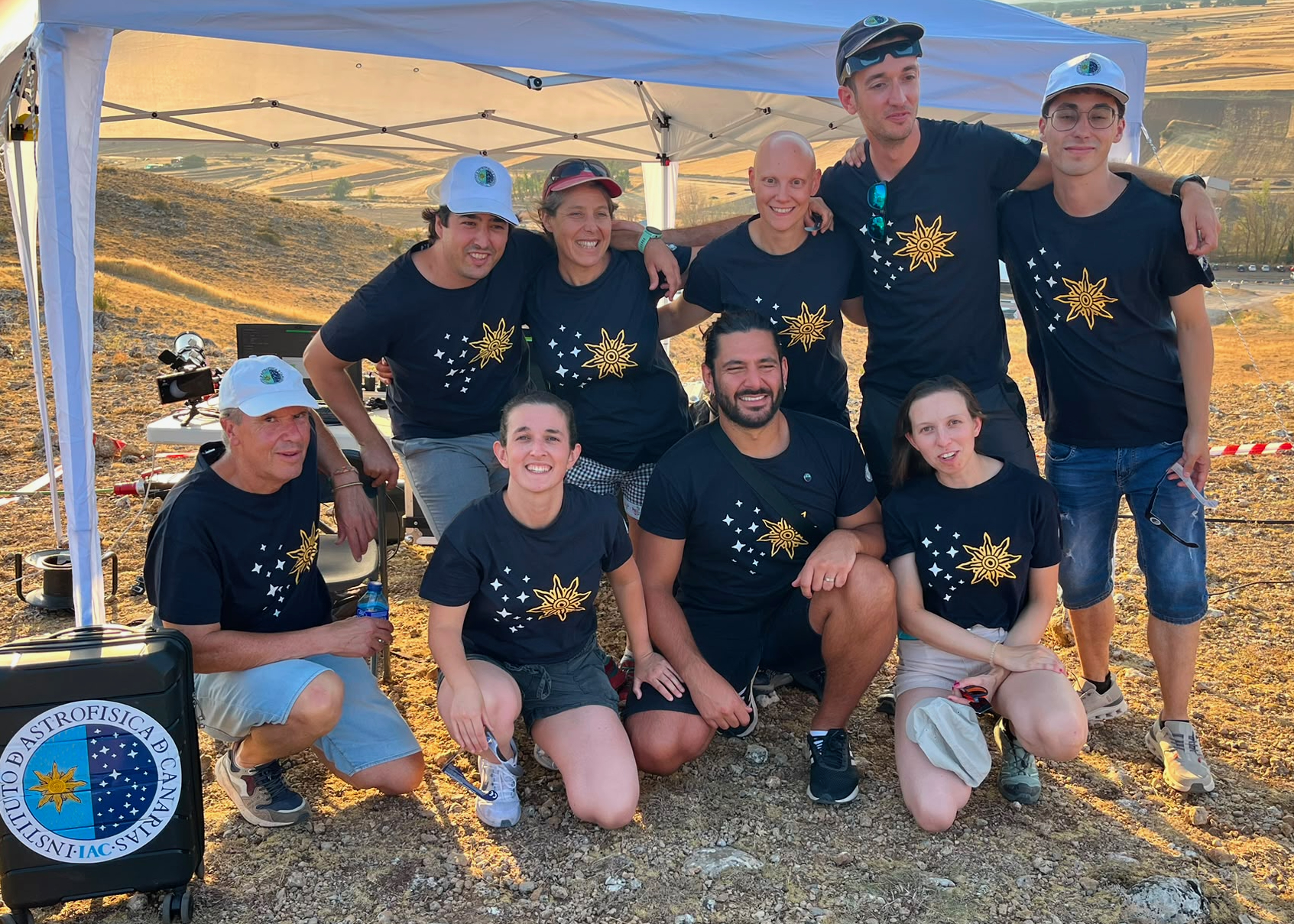 Equipo del IAC en Borobia