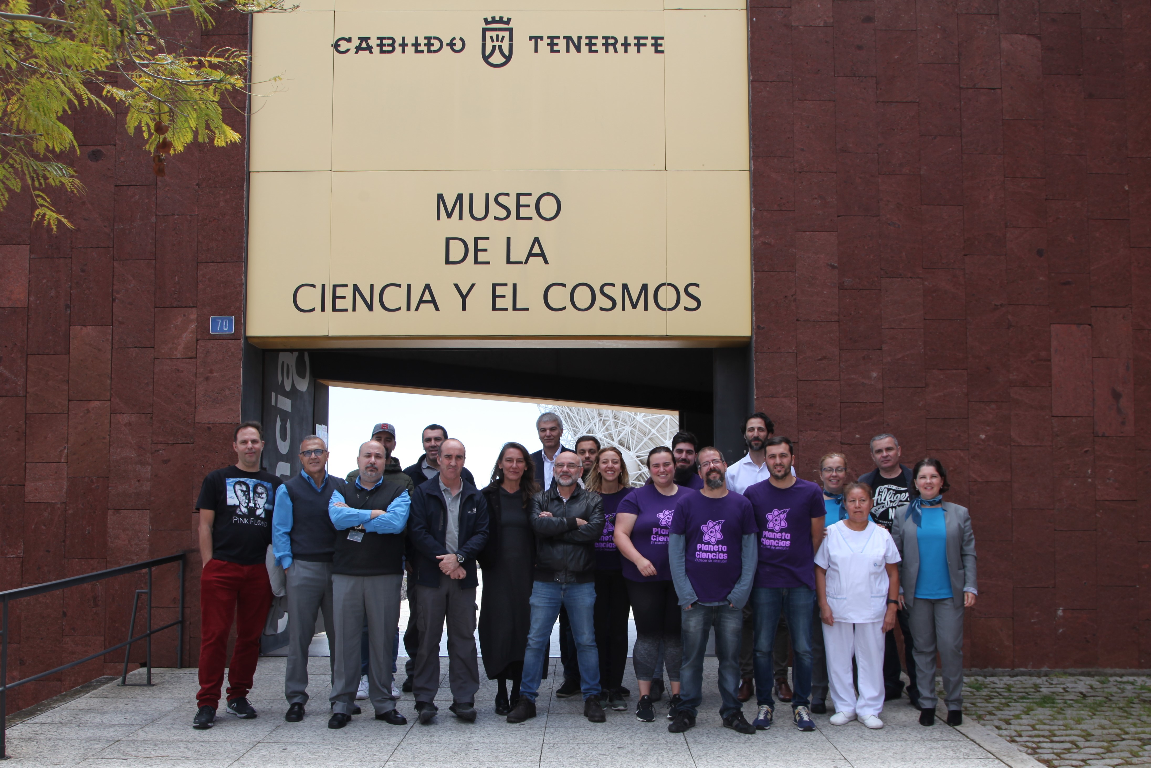 Personal del Museo de la Ciencia y el Cosmos, de Museos de Tenerife. Crédito: IAC.