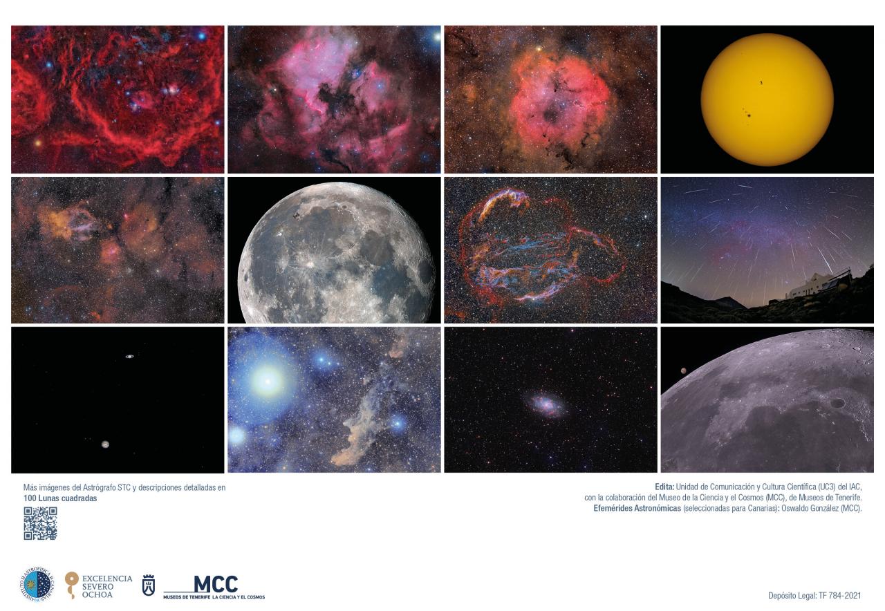 Astronomical calendar 2022 - images