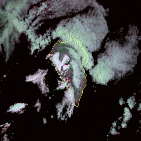 La Palma from Space with the DRAGO camera