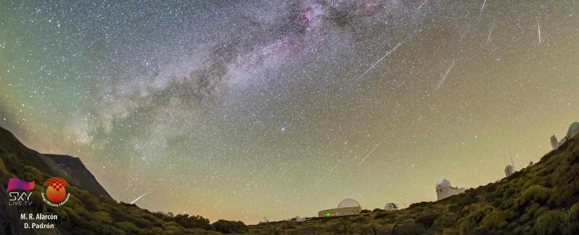 Perseidas desde el Observatorio del Teide Perseidas desde el Observatorio del Teide