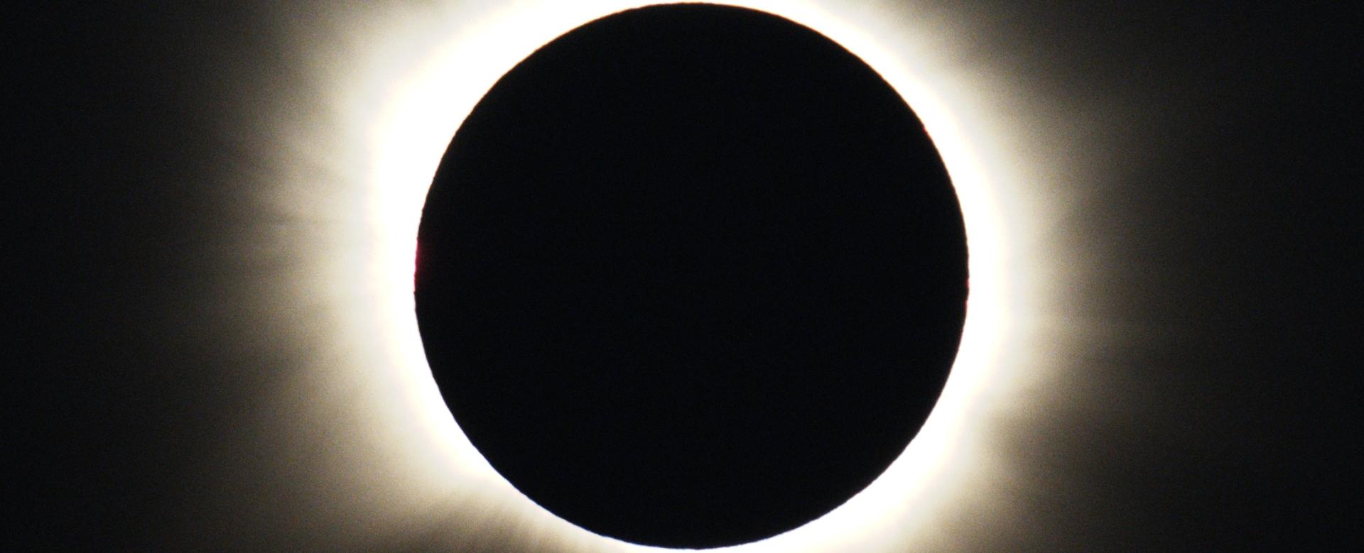 Imagen del eclipse total de Sol tomada desde Borobia (Soria) el 12 de agosto de 2026
