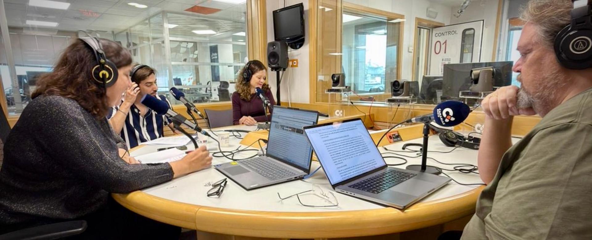 (De izq. a der.) Verónica Martín, Samuel Geraldía, Cristina Ramos y Alfred Rosenberg 
