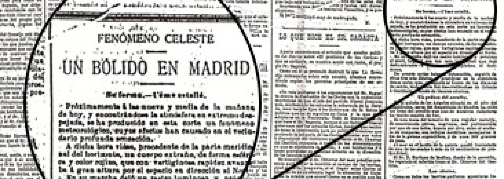 Portada del diario La Época del 10 de febrero de 1896. Archivo de la Biblioteca Nacional.