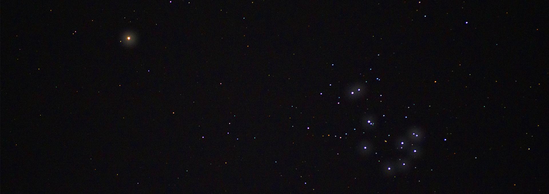 Marte y las Pléyades