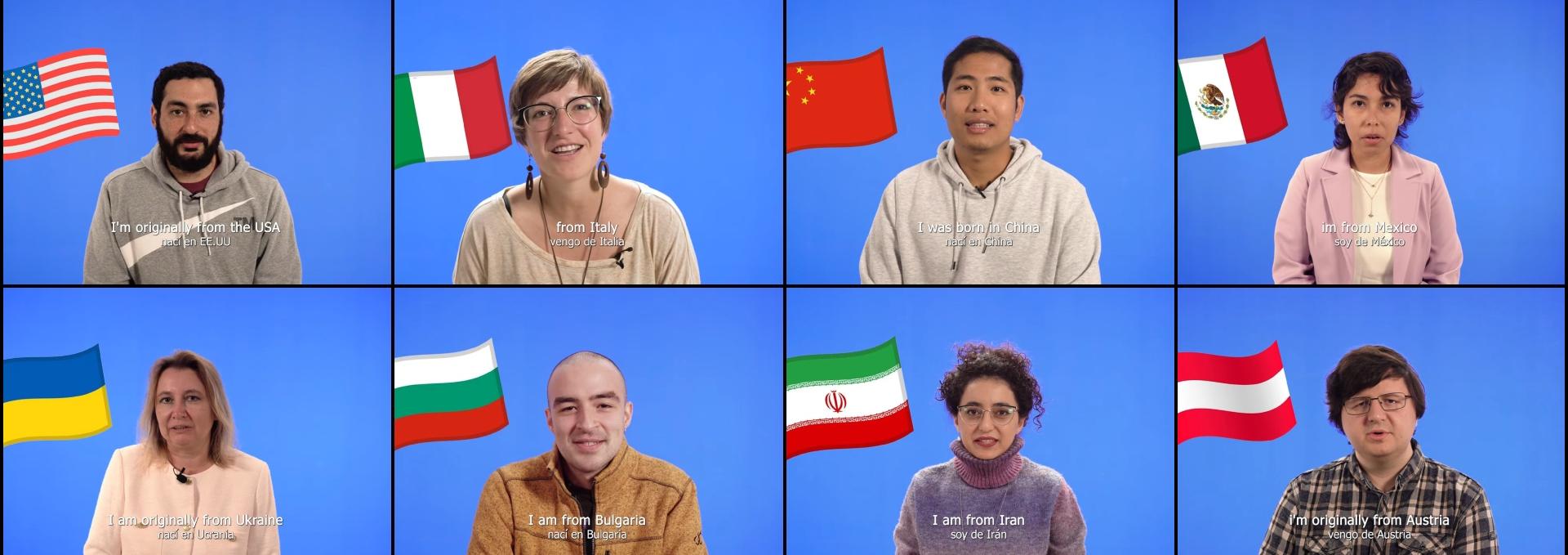 Participantes del proyecto audiovisual "IAC World"