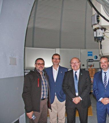 El rector y vicerrector de investigación de la ULPGC visitan el IAC y el Observatorio del Teide