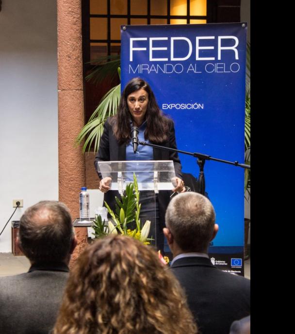 Presentación en La Palma de la exposición “FEDER, mirando el cielo”