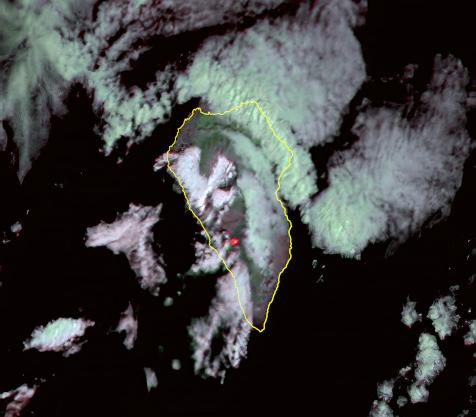 La Palma from Space with the DRAGO camera La Palma from Space with the DRAGO camera