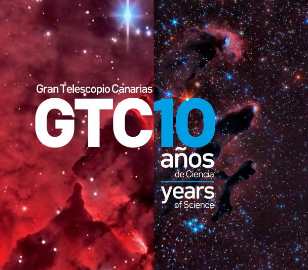 Portada folleto "Gran Telescopio Canarias: 10 años de Ciencia"