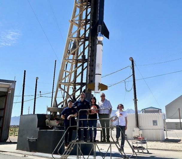 Joten Okamoto, David McKenzie, Ryohko Ishikawa, Javier Trujillo Bueno and Laurel Rachmeler. Credit: US Army, White Sands Missile Range. Joten Okamoto, David McKenzie, Ryohko Ishikawa, Javier Trujillo Bueno and Laurel Rachmeler. Credit: US Army, White Sands Missile Range.