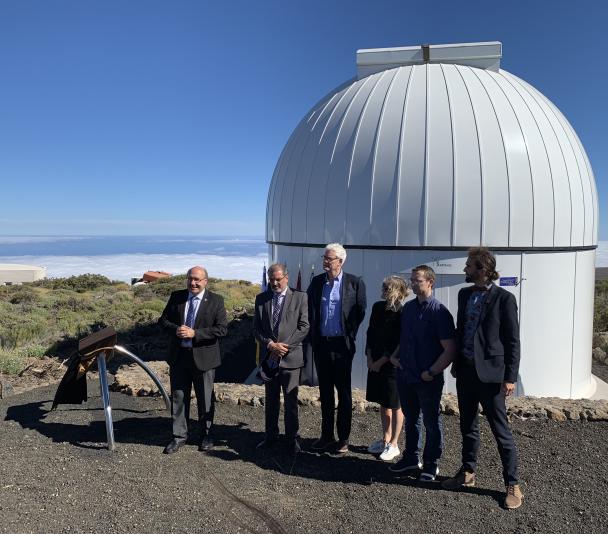Inauguration of the ARTEMIS telescope at the Teide Observatory. Inauguration of the ARTEMIS telescope at the Teide Observatory.