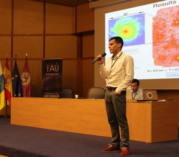 Aleix Roig during the IAU Symposium 355