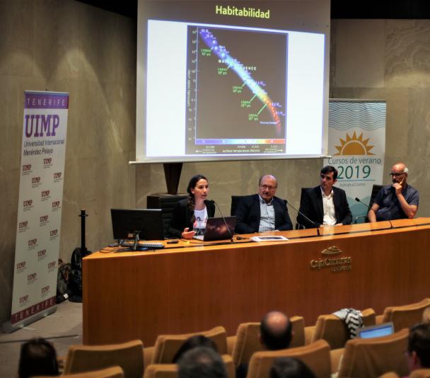 Patricia Chinchilla, Rafael Rebolo, José Alberto Rubiño and Antonio Eff-Darwich. Patricia Chinchilla, Rafael Rebolo, José Alberto Rubiño and Antonio Eff-Darwich.