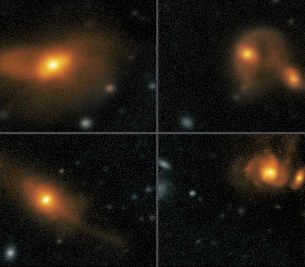Quasars interacting with other galaxies