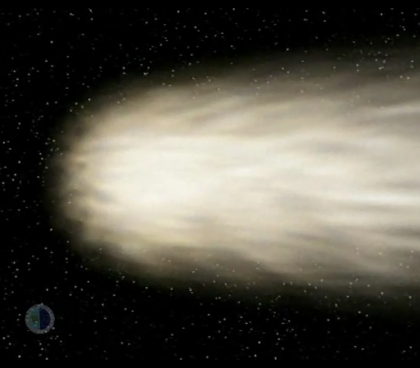 Cabeza, núcleo y superficie de un cometa