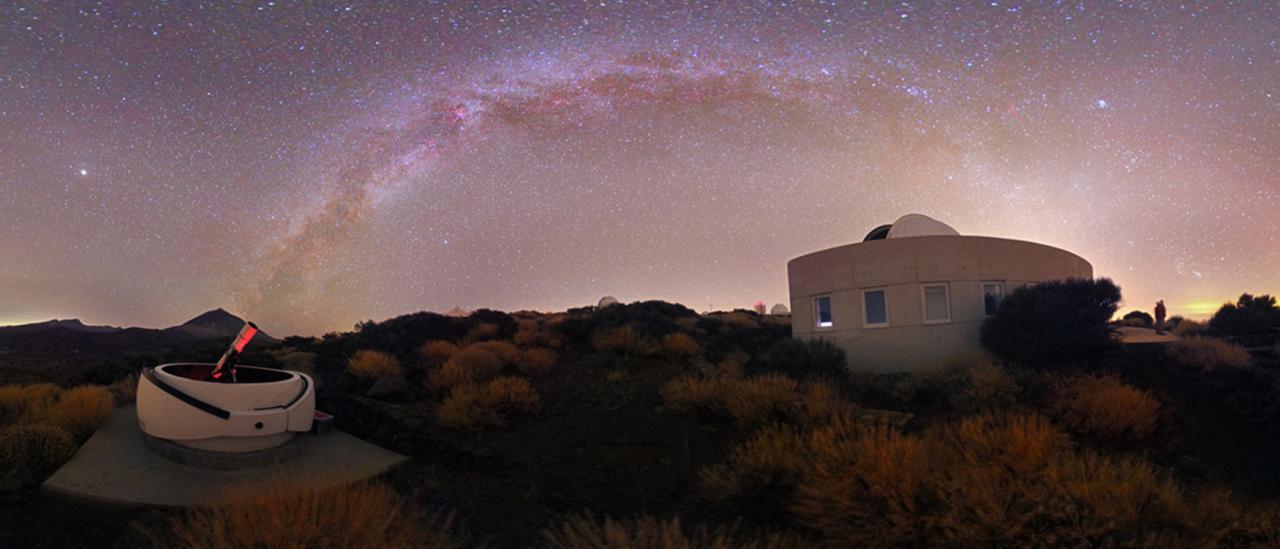View of the Milky Way from the Teide Observatory (Credit: Daniel López)