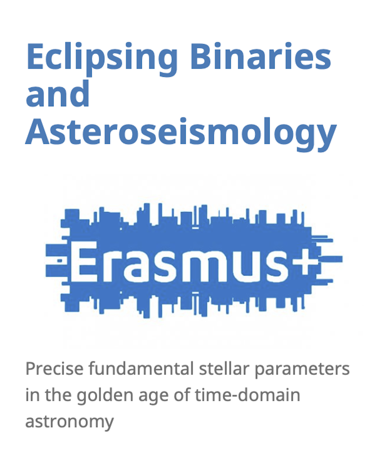 Binarias eclipsantes y astrosismología