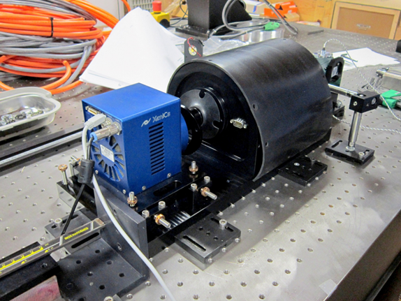 View of the test camera at the laboratory