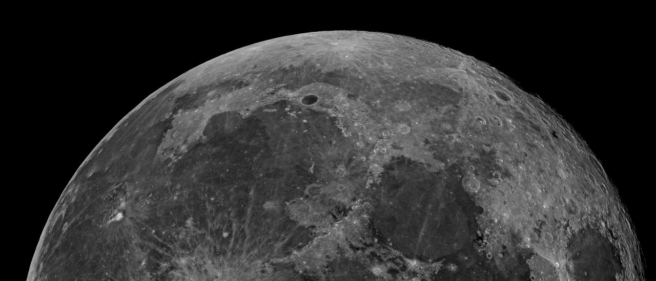 Full resolution image of the Moon 33,5 MB
