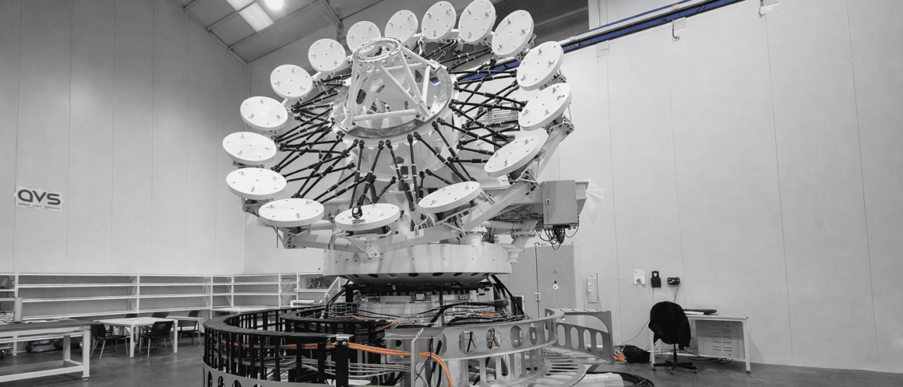 Main structure of the SELF Telescope, which serves as a technological prototype for the ExoLife Finder (ELF) Telescope.