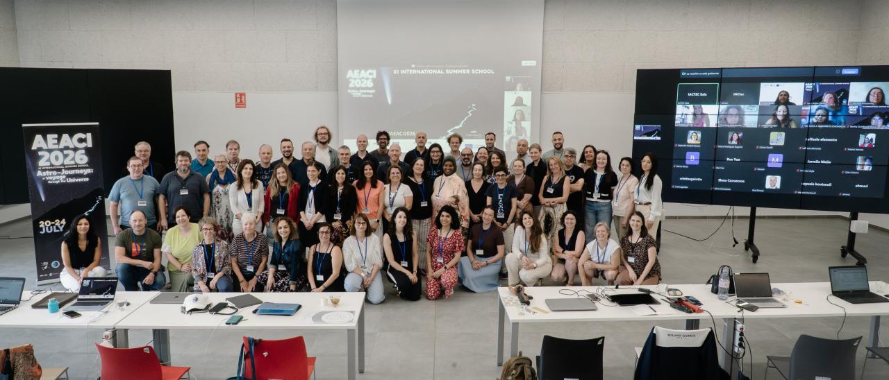 Participantes de la la XI Escuela Internacional Astronomy Education Adventure in the Canary Islands (AEACI 2026)