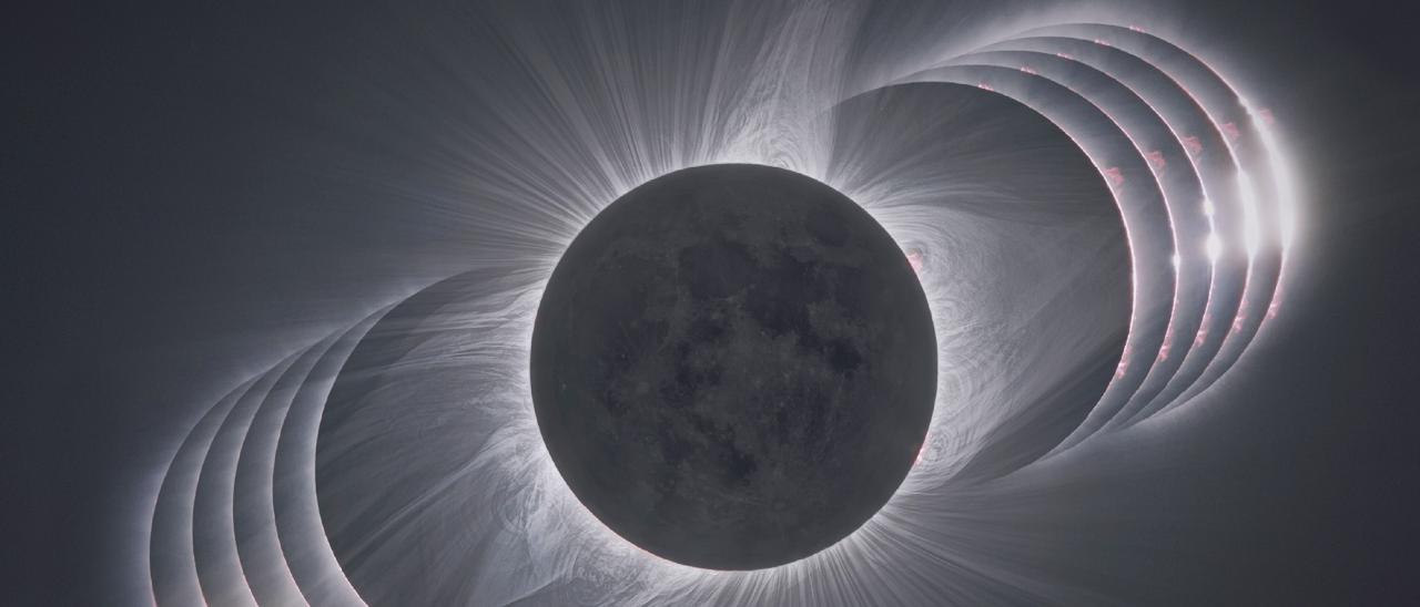 Imagen de un eclipse total de Sol 
