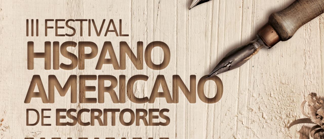 Poster of the third Spanish-American Writers’ Festival in La Palma