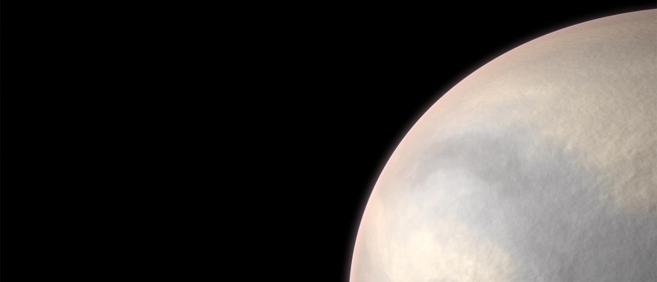Impresión artística de la atmósfera de Gliese 486b. Crédito: RenderArea