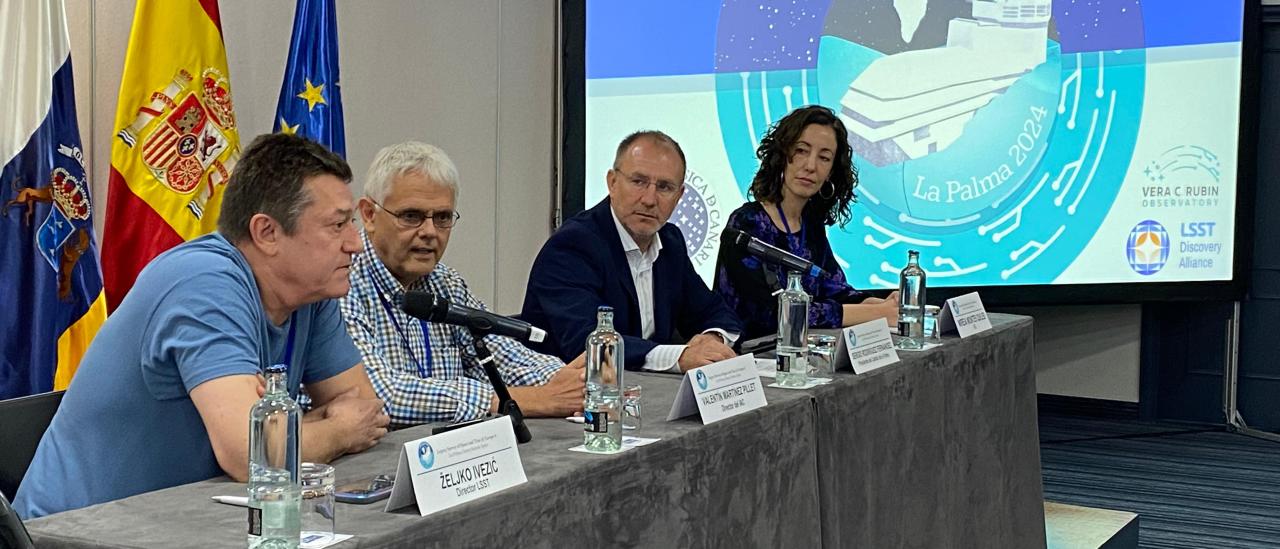 El presidente del Cabildo de La Palma, Sergio Rodríguez, inauguró el Congreso LSST@Europe 6. 