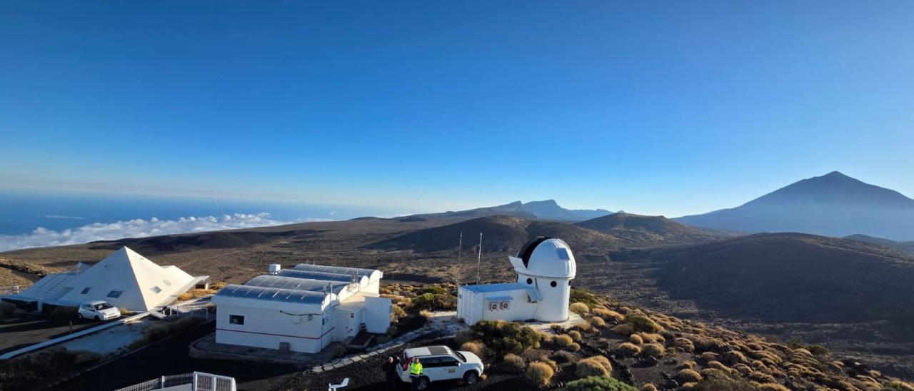 Un momento de la campaña de toma de datos en el Observatorio del Teide / IAC