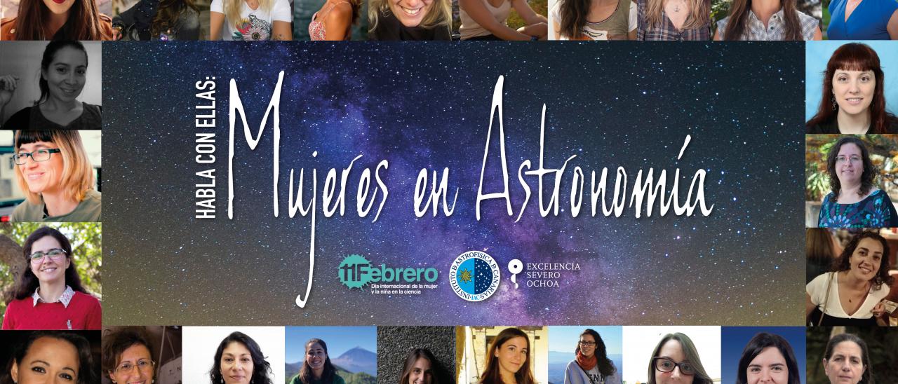 Cartel anunciador del proyecto "Habla con Ellas: Mujeres en Astronomía" edición 2021