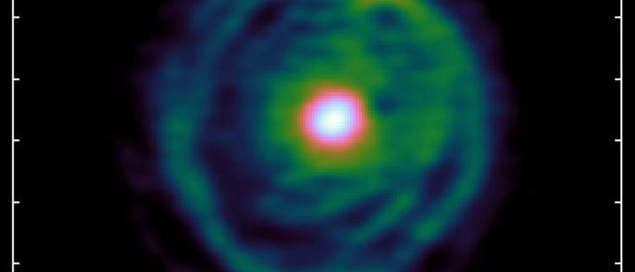 Red giant spiral-shaped winds