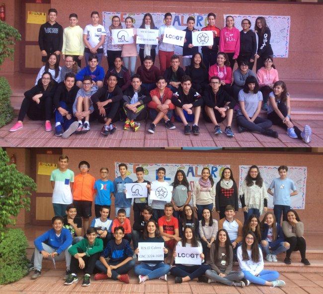 Students at the Calero Institute of Secondary Education (Gran Canaria, Canary Islands), who have discovered the variable stars TYC 3224-2619-1 y GSC 03224-01689. Credits: IES El Calero.