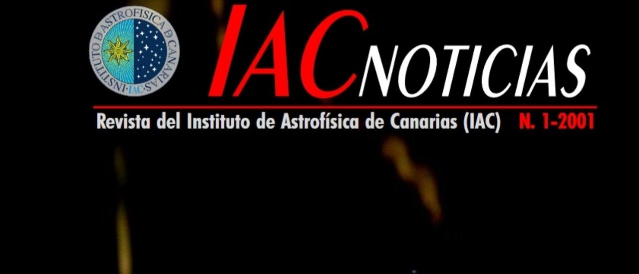 Portada IAC NOTICIAS, 1-2001. "Canibalismo galáctico"