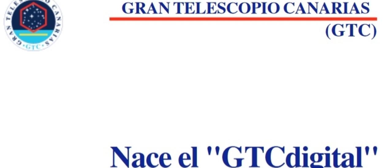 Portada Gran Telescopio Canarias (GTC). Nace el "GTCdigital"