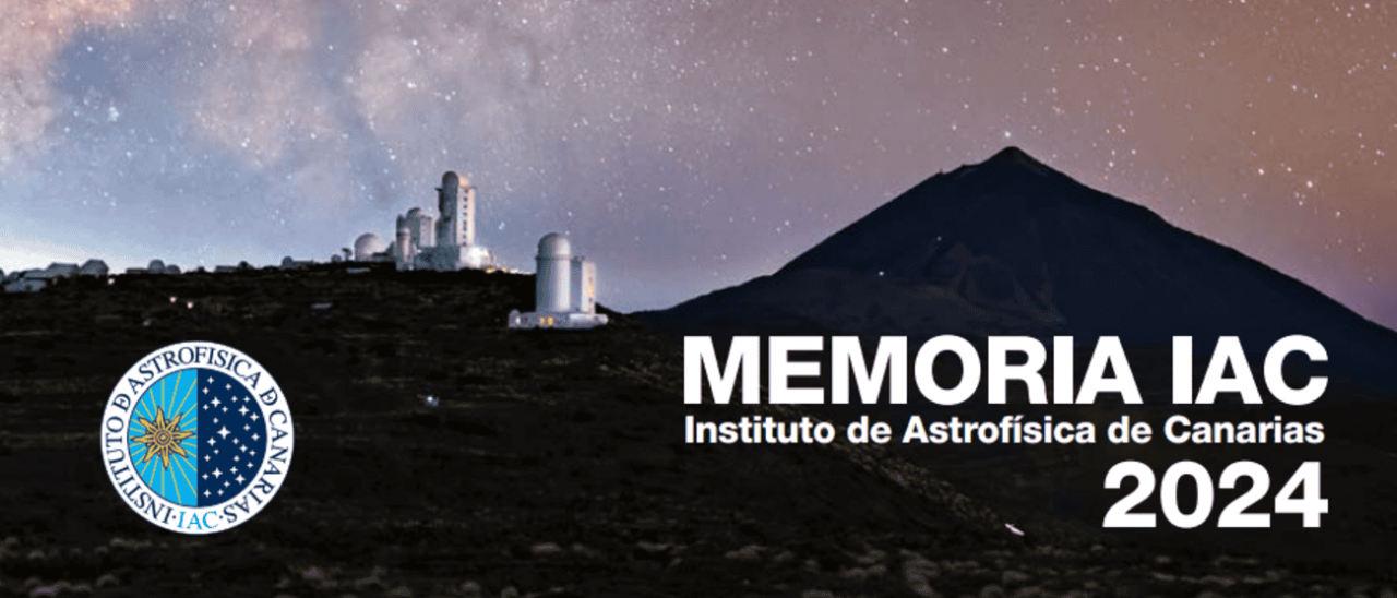 Portada memoria anual del IAC 2024