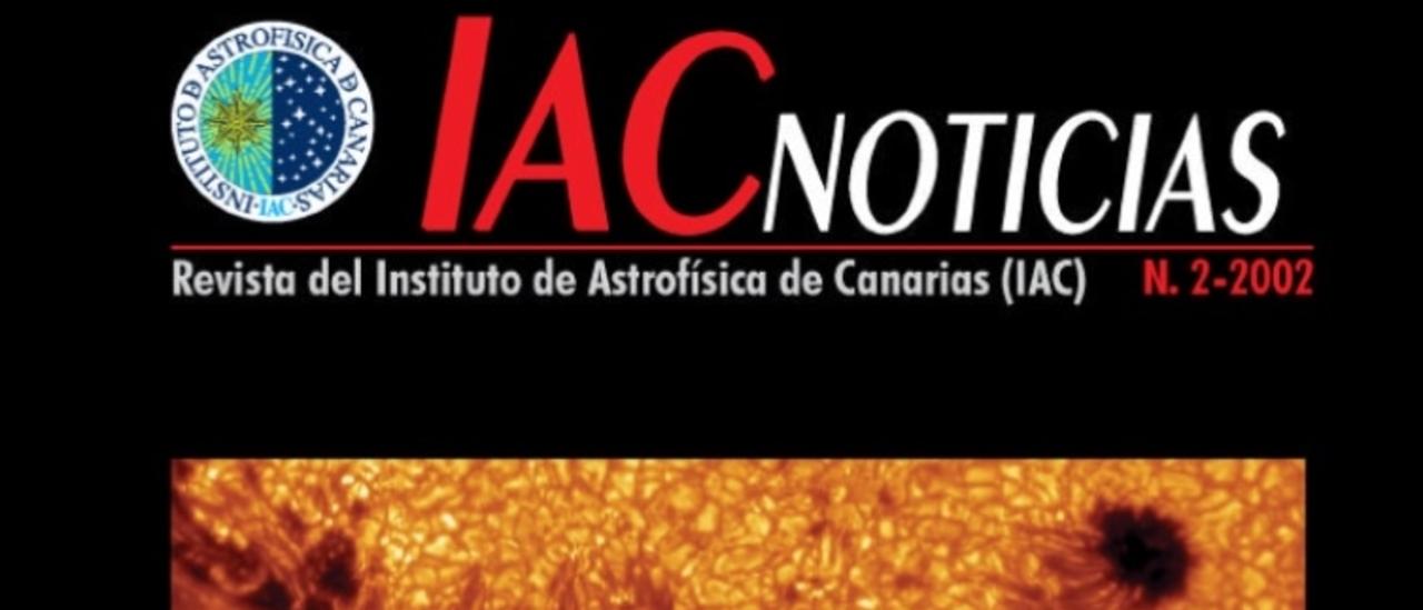 Portada IAC NOTICIAS, 2-2002. "Imágenes solares"