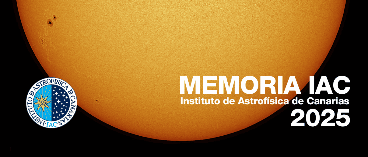 Portada memoria anual del IAC 2025