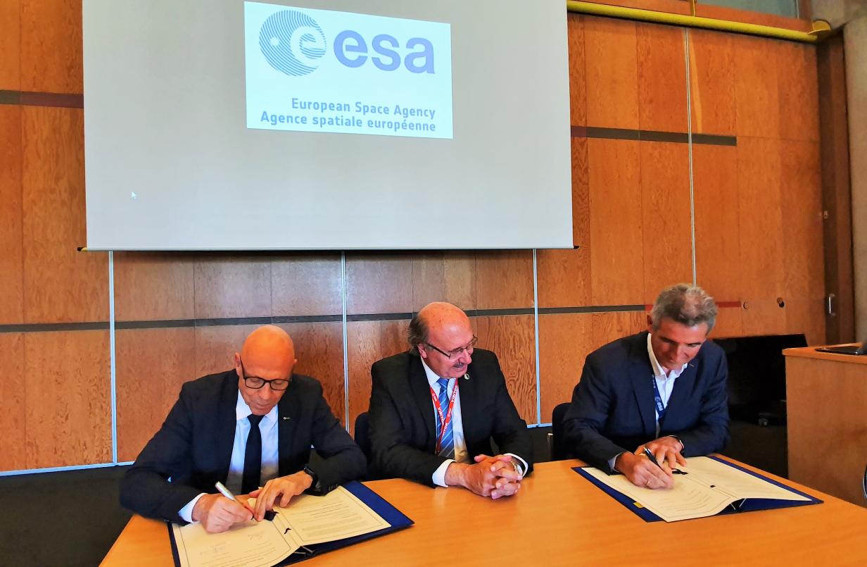 Franco Ongaro, Rafael Rebolo and Rolf Densing.