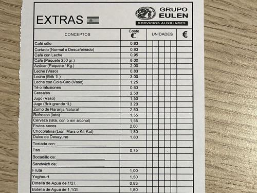 Tickets comida cocina