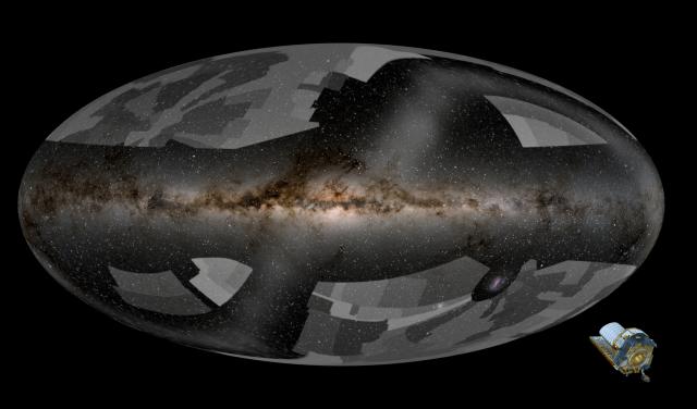 Euclid escaneará más del 35% del cielo en luz visible e infrarroja cercana para construir el mayor mapa cosmológico jamás realizado