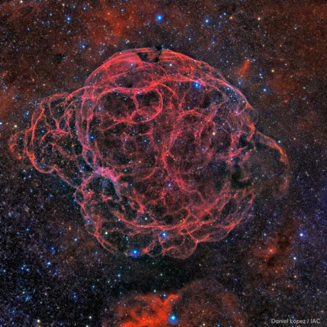 The Spaghetti Nebula, a new image by the IAC’s remote astrograph