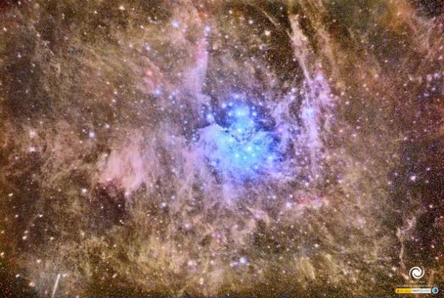 The Pleiades and the comet Panstarrs 