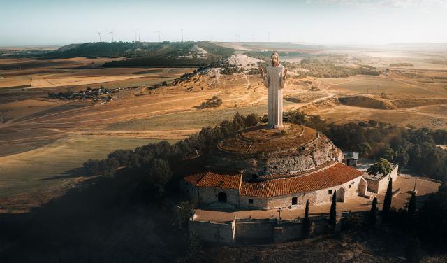 Cerro y Cristo del Otero, en Palencia