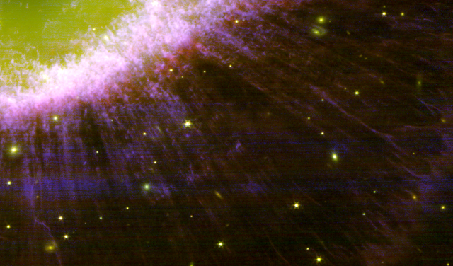 Parte sur del halo exterior de la nebulosa del Anillo